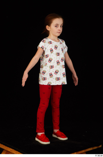 Lilly dressed leggings red shoes standing t shirt trousers whole…